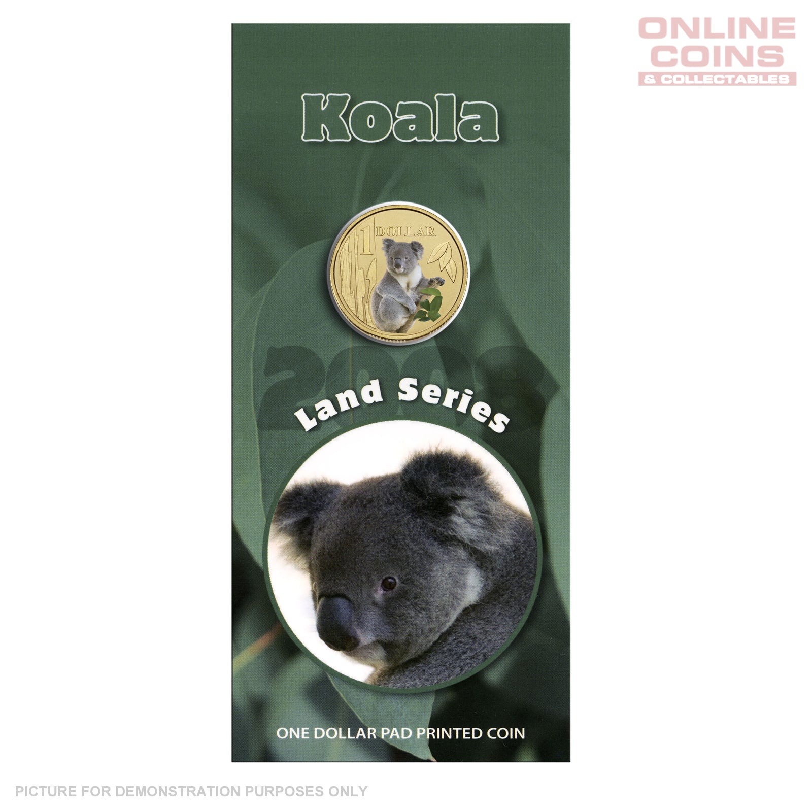 2008 $1 AlBr Uncirculated Carded Coin - Land Series Koala